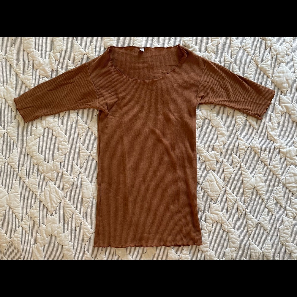 Baserange Palma 3/4 Ribbed Top S